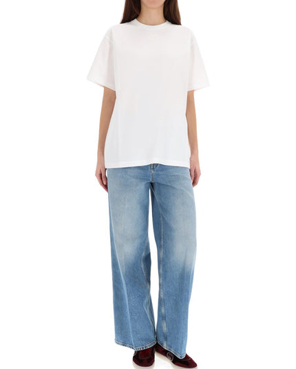 T-SHIRT WITH LOGO EMBROIDERY