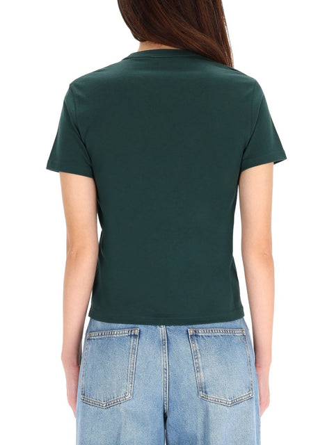T-SHIRT WITH LOGO EMBROIDERY