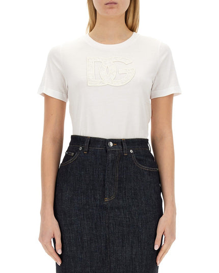 T-SHIRT WITH LOGO PATCH