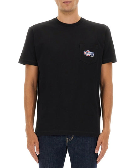 T-SHIRT WITH POCKET AND LOGO