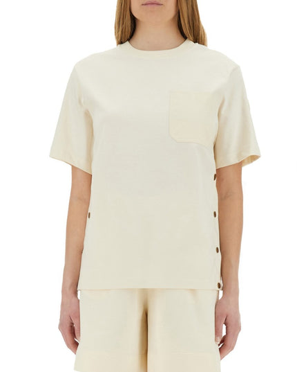 T-SHIRT WITH SIDE BUTTONS