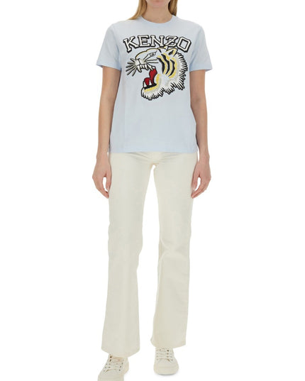 T-SHIRT WITH TIGER EMBROIDERY