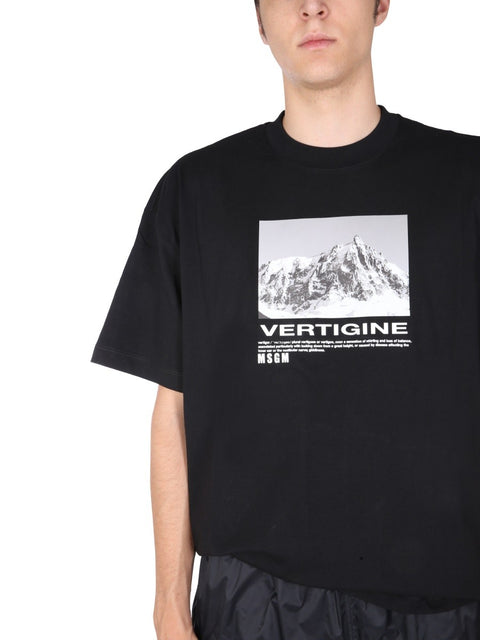 T-SHIRT WITH VERTIGO PRINT