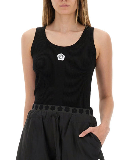 TANK TOP WITH EMBROIDERY "BOKE FLOWER 2.0"