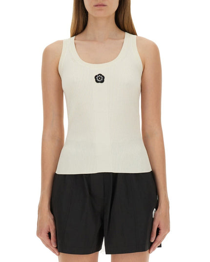 TANK TOP WITH EMBROIDERY "BOKE FLOWER 2.0"