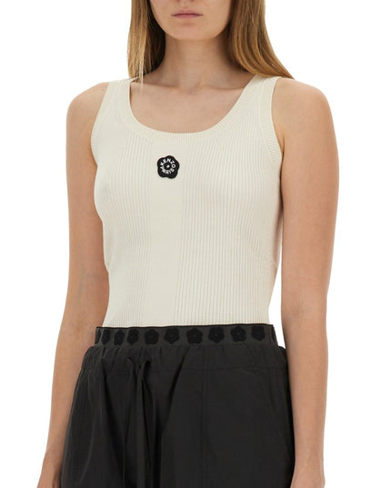 TANK TOP WITH EMBROIDERY "BOKE FLOWER 2.0"