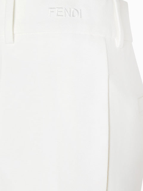 Technical canvas trousers