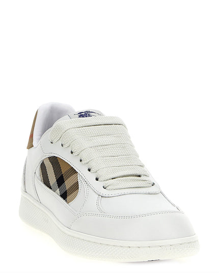 Burberry | Terrace Sneaker mit Check-Details | Beige | Damen