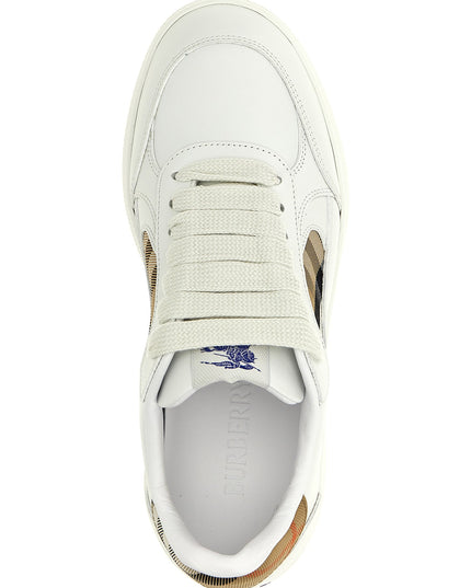 Burberry | Terrace Sneaker mit Check-Details | Beige | Damen