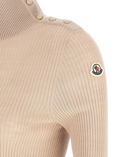 Textured wool turtleneck sweater