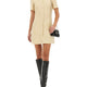 TEXTURED WOOL TWEED DRESS