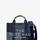 The denim Medium handbag with front logo print