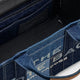 The denim Medium handbag with front logo print