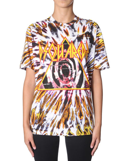 TIE AND DYE PRINT T-SHIRT