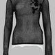 TOP IN MESH DI COTONE MERCERIZZATO