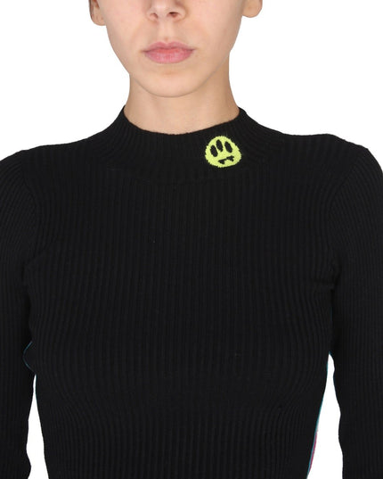 TOP WITH LOGO AND COLORED BANDS
