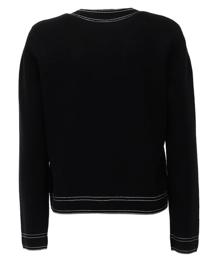 TOPSTITCHED CARDIGAN
