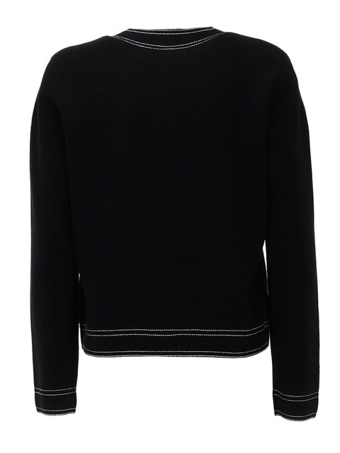 TOPSTITCHED CARDIGAN
