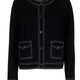 TOPSTITCHED CARDIGAN