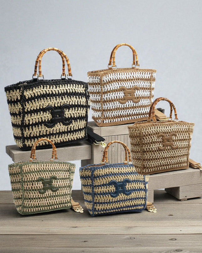 CROCHET PARIS Tragetasche Handtasche mit Logo - ModeEcho