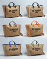Sac cabas bicolore tissé CROCHET ST-HONORÉ