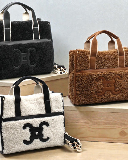 Moumoute Handtasche mit E - Logo - ModeEcho