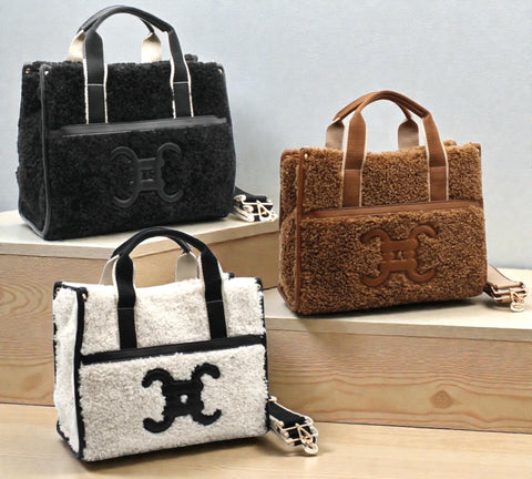 Moumoute Handtasche mit E - Logo - ModeEcho