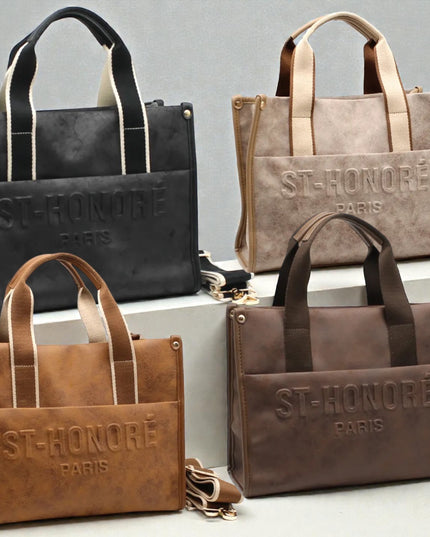 Geprägte strukturierte Tasche ST - HONORÉ Paris - ModeEcho