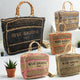 CROCHET Geflochtener Shopper RIVE GAUCHE mit Bambusgriffen - ModeEcho