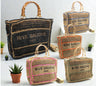 CROCHET Geflochtener Shopper RIVE GAUCHE mit Bambusgriffen