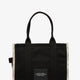 Traveler Tote canvas shopping bag with logo on the front
