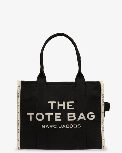 Traveler Tote canvas shopping bag with logo on the front