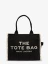 Traveler Tote canvas shopping bag with logo on the front
