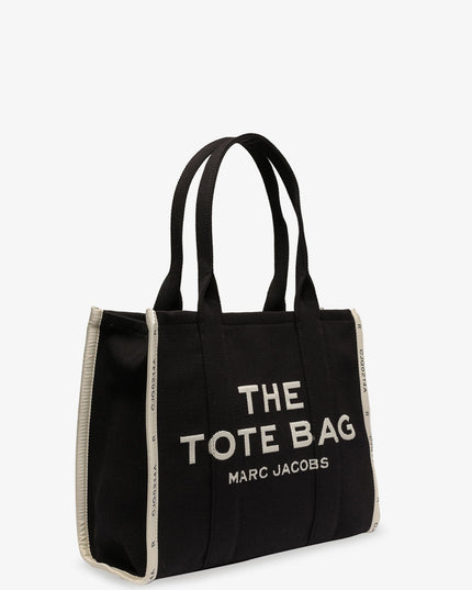 Traveler Tote canvas shopping bag with logo on the front