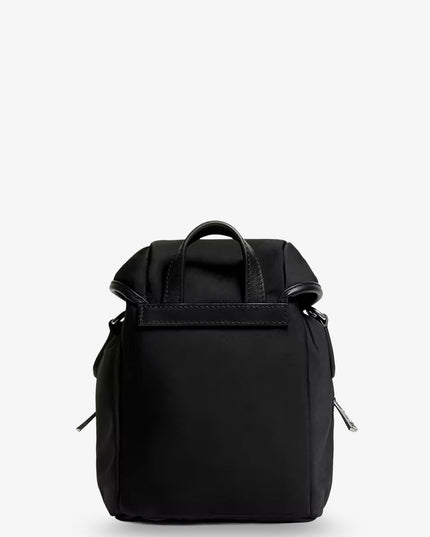 Trick nylon crossbody bag with logo patch on the front