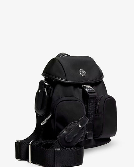 Trick nylon crossbody bag with logo patch on the front
