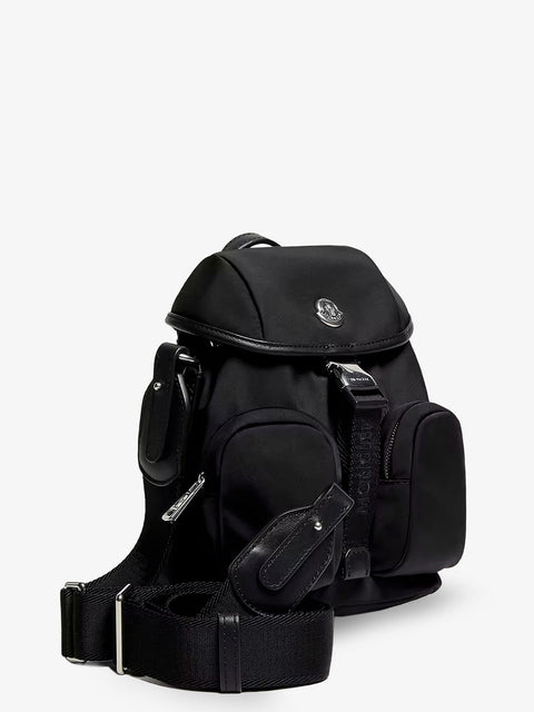 Trick nylon crossbody bag with logo patch on the front