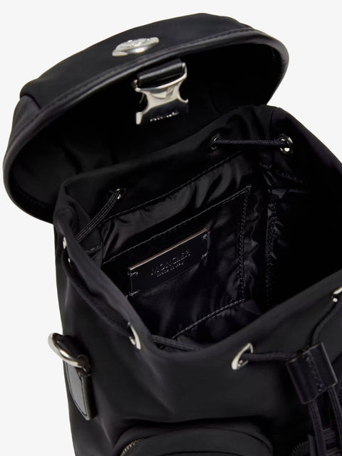 Trick nylon crossbody bag with logo patch on the front