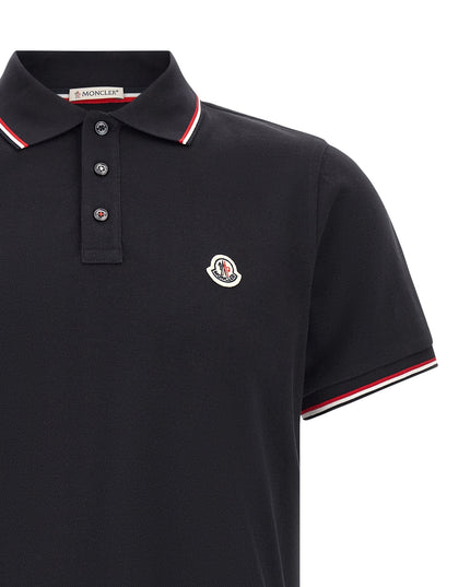 Tricolor trim polo shirt