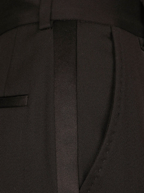 Tuxedo virgin wool and silk trousers