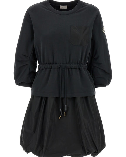 Two-material dress