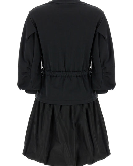 Two-material dress