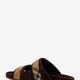 Urchin suede and synthetic fabric sandals