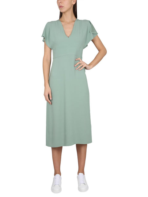 V-NECK DRESS