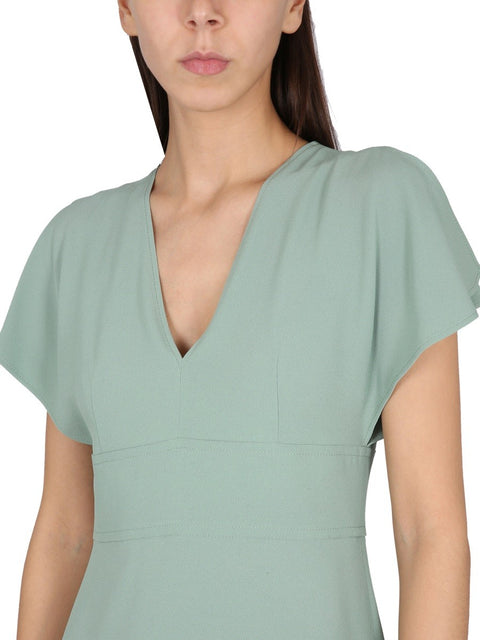 V-NECK DRESS