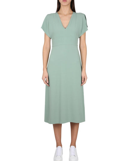 V-NECK DRESS