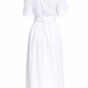 V-NECK MIDI DRESS