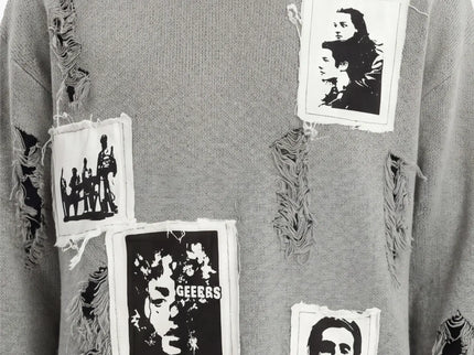 Grozavu Tailliertes Sweatshirt aus gekämmter Baumwolle
