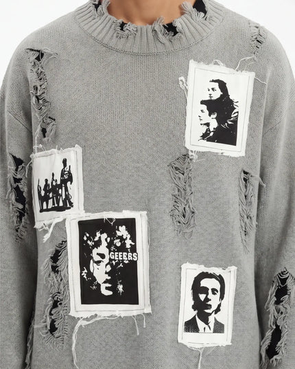 Grozavu Tailliertes Sweatshirt aus gekämmter Baumwolle