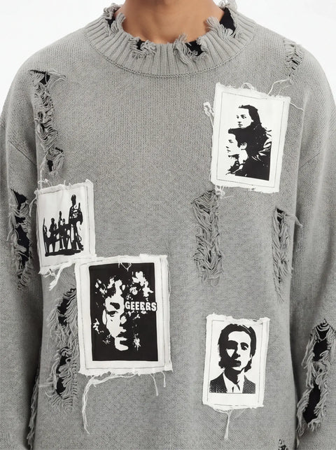 Grozavu Tailliertes Sweatshirt aus gekämmter Baumwolle